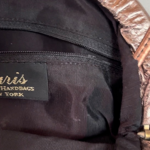 Paris New York  Bronze Golden Evening bag Crossbody Glitz bag - Picture 7 of 8